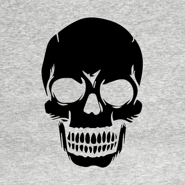 Skull white skull design by HBfunshirts